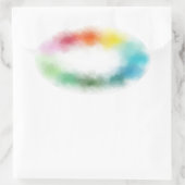 Abstracte lege Sjabloon Aangepast, modern, kleurri Ovale Sticker (Tas)