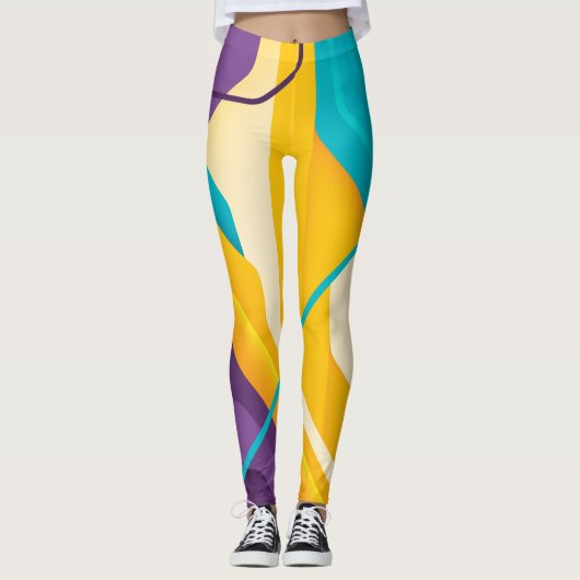 Abstracte Leggings in Artsy (Voorkant)