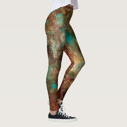 Abstracte Leggings koper (Rechts)