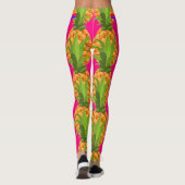Abstracte Leggings van de zoete roze liefde (Achterkant)