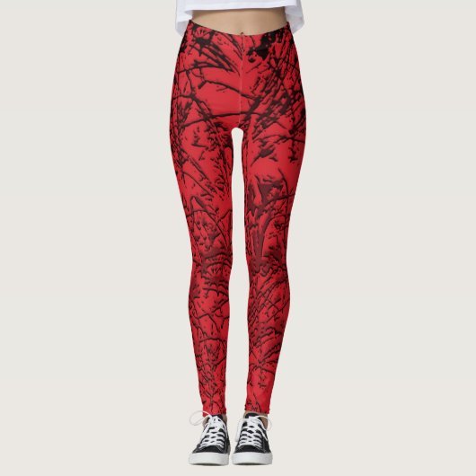Abstracte leggings van Red Grass (Voorkant)