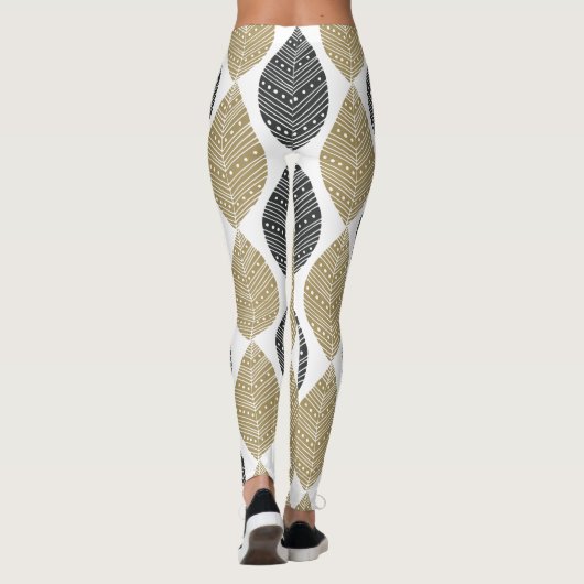 Abstracte leggings Ventilatorpatronen (Achterkant)