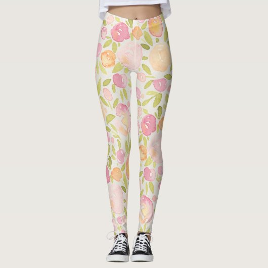 Abstracte Leggings voor het Floral-ontwerp van het (Voorkant)