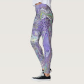 Abstracte Leggings voor lavendel en pasta - "Naomi (Links)