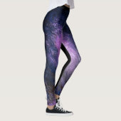 Abstracte Leggings voor lavender en blauw (Rechts)