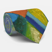 Abstracte lekkere elegante olieverschilder stropdas (Opgerold)