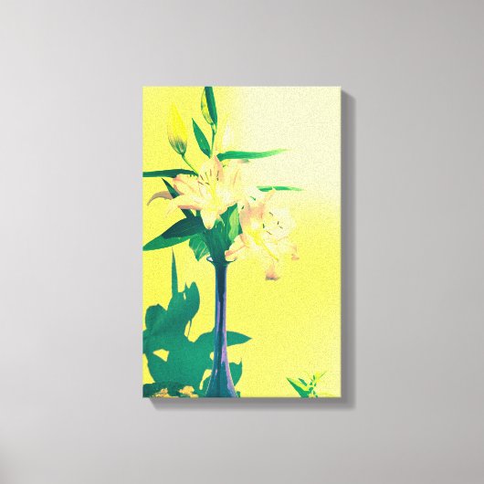 Abstracte lelies - canvasprint canvas afdruk (Voorkant)