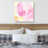 Abstracte lente-Florals Canvas Afdruk (Insitu (Slaapkamer))