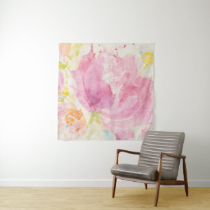 Abstracte lente-Florals Wandkleed