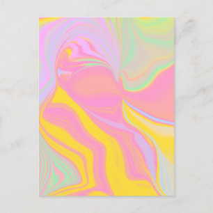 Abstracte Lente Zonsopgang Briefkaart