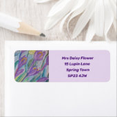 Abstracte lentescrocus etiket (Insitu)