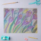 Abstracte lentescrocus tissuepapier (Craft)