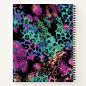 Abstracte leopardafdruk notitieboek (Achterkant)
