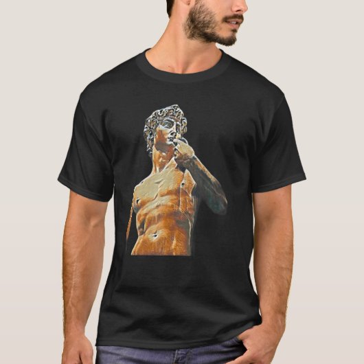 Abstracte leraar Oud-Griekse standbeeld 69 T-shirt (Voorkant)