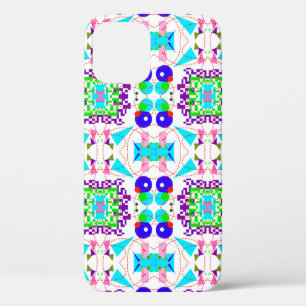 Abstracte leuke achtergrond. Kleurvormenpatroon.ab iPhone 12 Hoesje