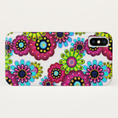 Abstracte leuke cartoons bloemen florale kinderen  Case-Mate iPhone case (Achterkant (horizontaal))