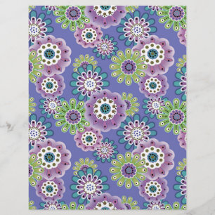 Abstracte leuke cartoons bloemen florale kinderen flyer