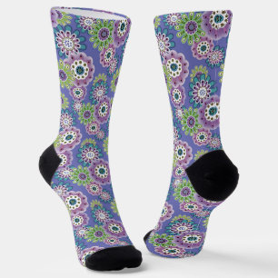 Abstracte leuke cartoons bloemen florale kinderen sokken