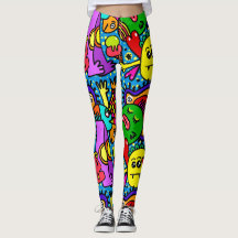 Abstracte leuke kleurrijke Leggings