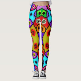 Abstracte leuke kleurrijke Leggings