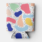 Abstracte leuke moderne kinder zomervormen blikjeskoeler (Voorkant)