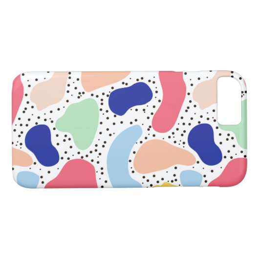 Abstracte leuke moderne kinder zomervormen Case-Mate iPhone case (Achterkant (Horizontaal))