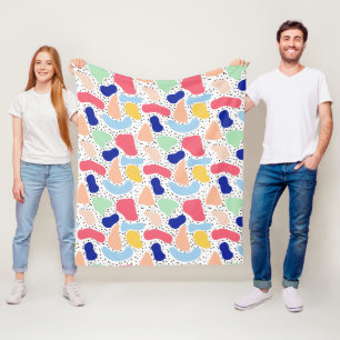 Abstracte leuke moderne kinder zomervormen fleece deken