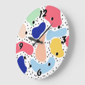 Abstracte leuke moderne kinder zomervormen grote klok (Hoek)