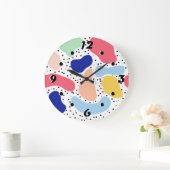 Abstracte leuke moderne kinder zomervormen grote klok (Huis)