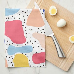 Abstracte leuke moderne malle kinderen zomer vorme theedoek
