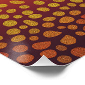 Abstracte levendige luipaardkunst perfect poster (Hoek)