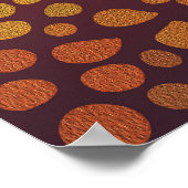 Abstracte levendige luipaardkunst poster (Hoek)