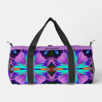 Abstracte levendige Paarse turquoise gepersonalise