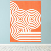 Abstracte levendige ritmes canvas afdruk (Insitu (Houten vloer))