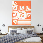 Abstracte levendige ritmes canvas afdruk (Insitu (Slaapkamer))