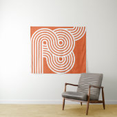 Abstracte levendige ritmes wandkleed (In Situ (horizontaal))