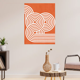 Abstracte Levendige Ritmiek Poster