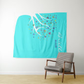 Abstracte levensboom feest foto achtergrond wandkleed (In Situ (horizontaal))