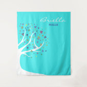 Abstracte levensboom feest foto achtergrond wandkleed (Voorkant)