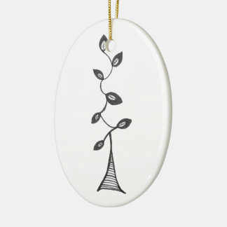 Abstracte levensboom keramisch ornament