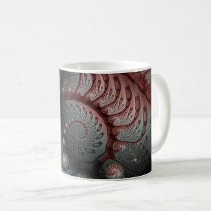 Abstracte Levensechte Fantasie Fractale Kunst Brui Koffiemok
