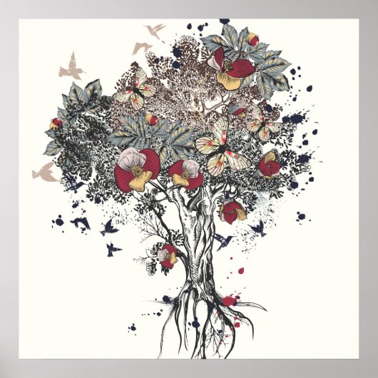 Abstracte levenskunst poster (Voorkant)