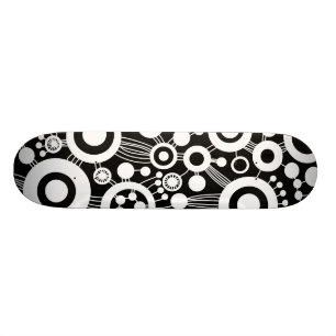 Abstracte levensstructuur - B&W Skateboard
