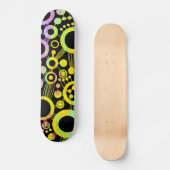 Abstracte levensstructuur - Kleur Tex 01 Skateboard (Voorkant)