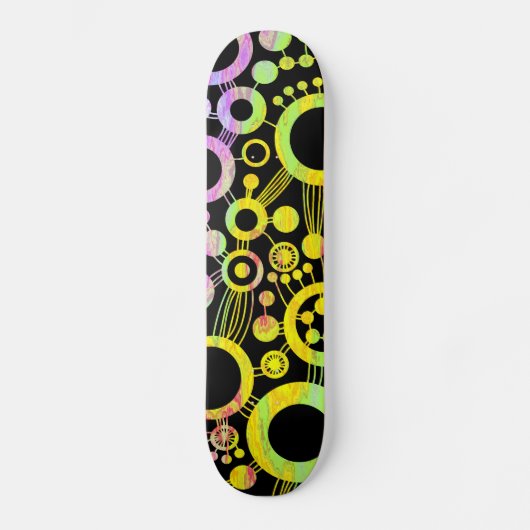 Abstracte levensstructuur - Kleur Tex 01 Skateboard (Voorkant)