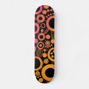 Abstracte levensstructuur - Kleur Tex 06 Skateboard