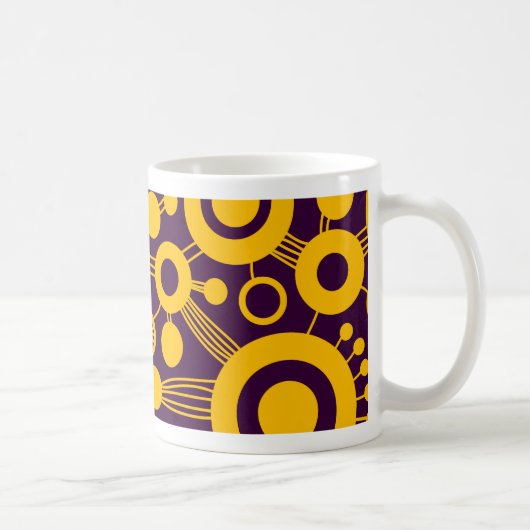 Abstracte levensstructuur koffiemok (Rechts)