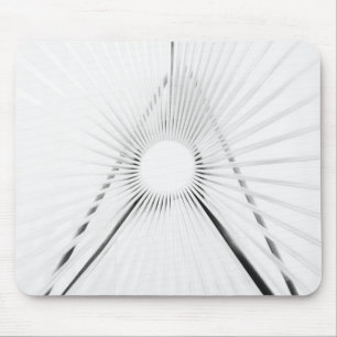 Abstracte licht tunnel geometrie poster muismat