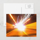 Abstracte lichtbundels en -effecten briefkaart (Voorkant / Achterkant)
