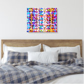 Abstracte lichten canvas afdruk (Insitu (Slaapkamer))